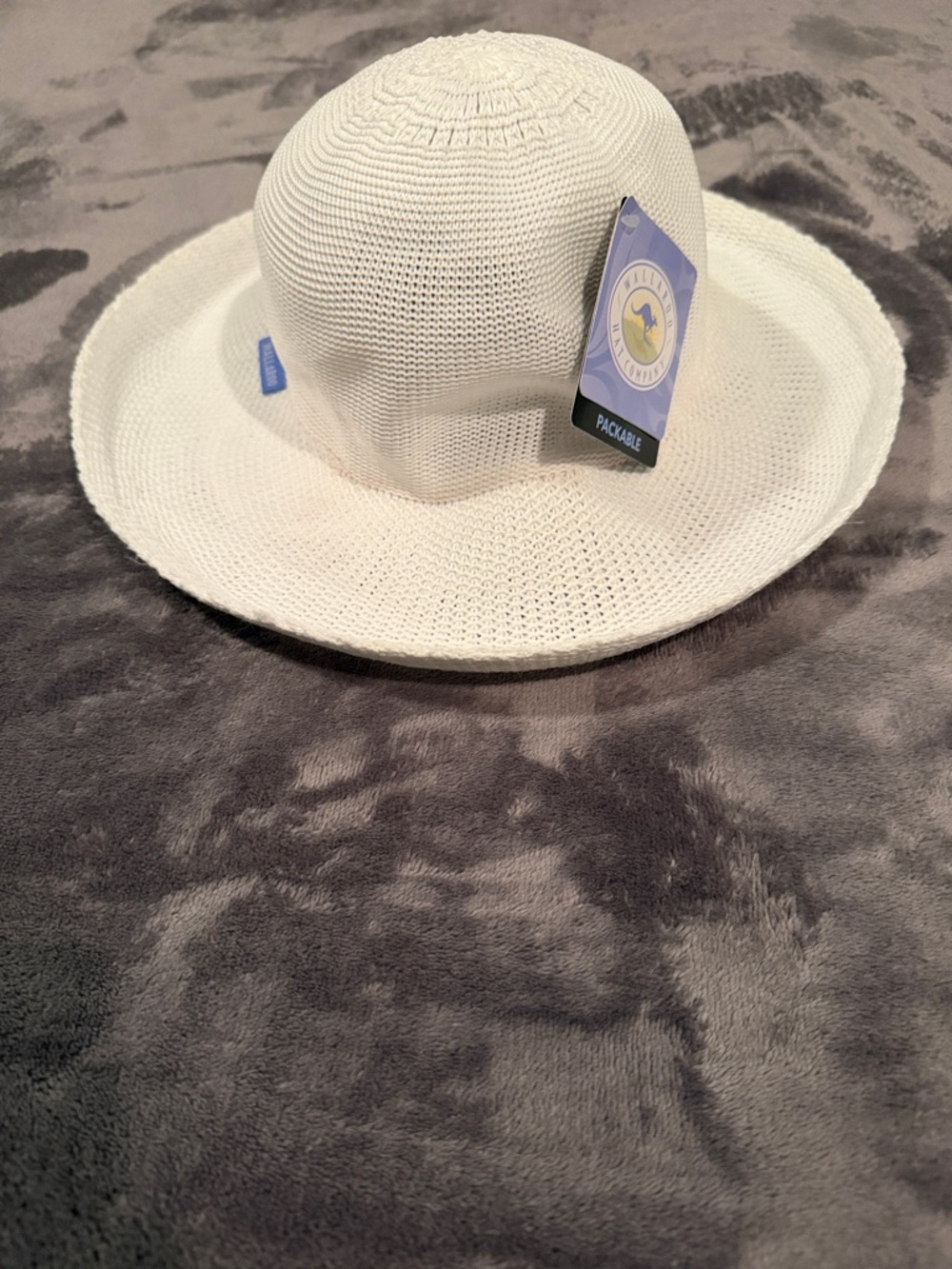 Packable White Crochet Sun Hat - Women's Beach Hat